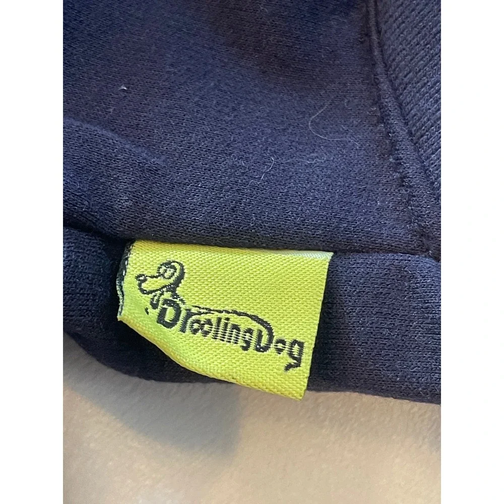 DroolingDog Navy Blue Squirrel Graphic Pet Hoodie Small Dog Cat Sweatshirt